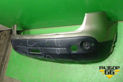 Бампер задний (под парктроник) (85022JD00H) для Nissan Qashqai (J10E) с 2006-2013г (Кашкай)