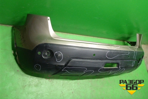 Бампер задний (под парктроник) (85022JD00H) для Nissan Qashqai (J10E) с 2006-2013г (Кашкай)