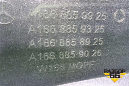 Бампер задний (после 2014г под парктроник) (A1668859925) для Mercedes Benz ML-Klass W166 c 2011г (МЛ)