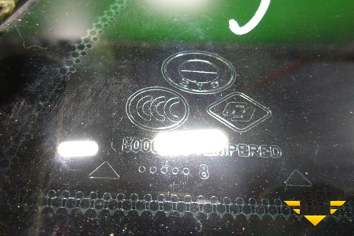 Стекло двери задней правой форточка (2008г) для BYD F3 с 2007г (Ф3)