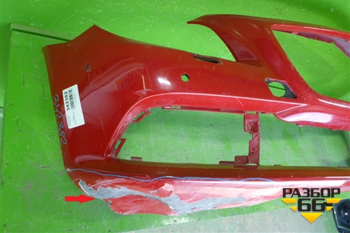 Бампер передний (под омыватель и парктроник) (AA1728850025) для Mercedes Benz SLK R172 с 2010-2016г (СЛК)