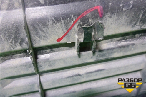 Накладка заднего бампера (до 2012г) (5216260040) для Toyota Land Cruiser (200) с 2008г (Ленд Крузер)