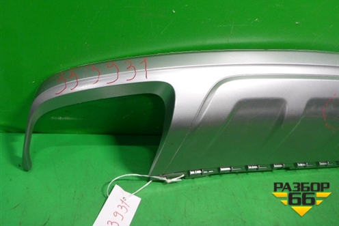 Юбка заднего бампера (4M0807521) для Audi Q7 c 2015г (Ку 7)