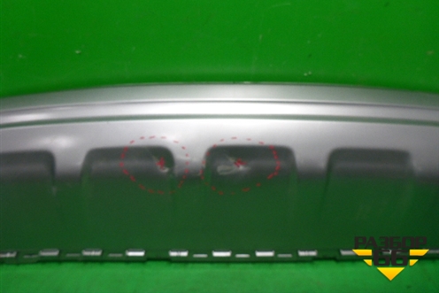 Юбка заднего бампера (4M0807521) для Audi Q7 c 2015г (Ку 7)