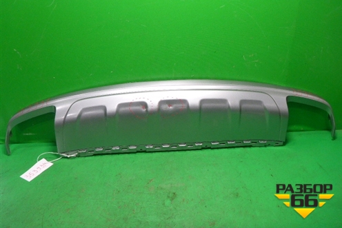 Юбка заднего бампера (4M0807521) для Audi Q7 c 2015г (Ку 7)