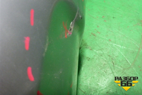 Юбка заднего бампера (4M0807521) для Audi Q7 c 2015г (Ку 7)