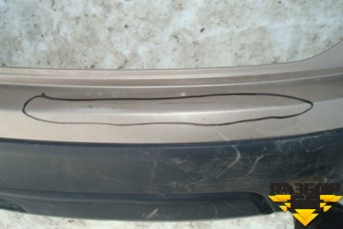 Бампер задний (под парктроник) (85022JD00H) для Nissan Qashqai (J10E) с 2006-2013г (Кашкай)