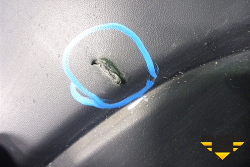 Бампер задний (после 2015г под накладку) (6410C996ZZ) для Mitsubishi Outlander с 2012-2024г (Аутлендер)