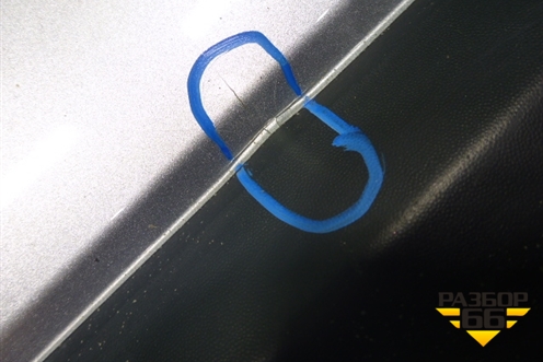 Бампер задний (после 2015г под накладку) (6410C996ZZ) для Mitsubishi Outlander с 2012-2024г (Аутлендер)