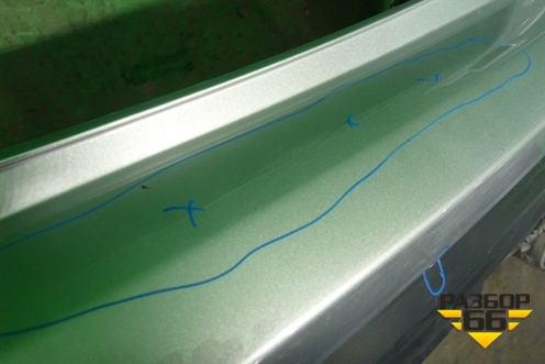 Бампер задний (после 2015г под накладку) (6410C996ZZ) для Mitsubishi Outlander с 2012-2024г (Аутлендер)