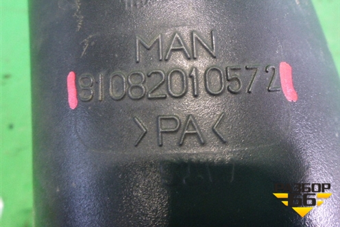 Патрубок воздушного фильтра  (D2066 пластиковый) (81082010572) для MAN TGX с 2007г (ТГХ)