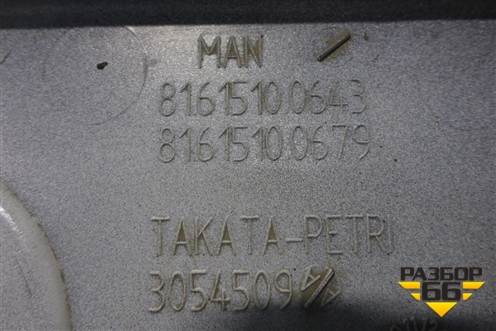 Корпус подножки левой (нижний) (81615100643) ( 81615100679) для MAN TGS с 2007г (ТГС)
