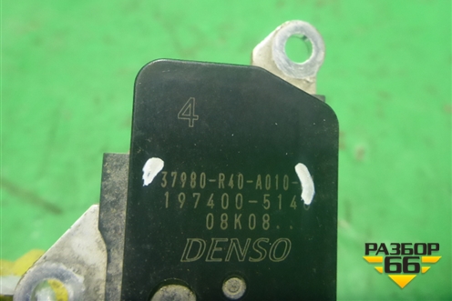Датчик массового расхода воздуха ( 2.4л K24Z3) (37980R40A010) для Honda Accord(CU-CW) с 2008-2013г (Аккорд)