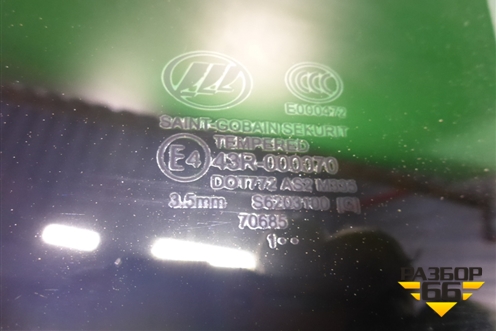 Стекло двери задней левой (2011г) (S6203100) для Lifan X60 с 2011г (Х60)