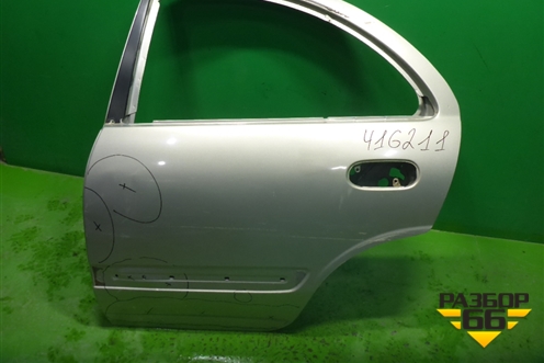 Дверь задняя левая (седан) (821019M730) для Nissan Almera N16 с 2000-2006г (Альмера Н16)