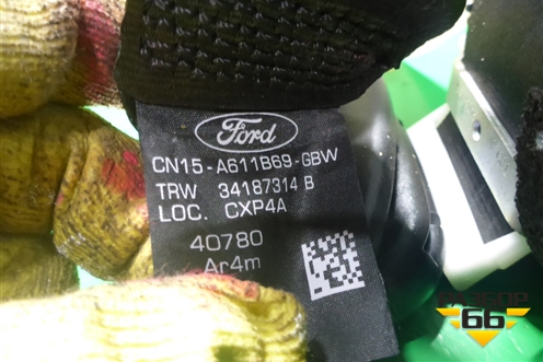 Ремень безопасности задний левый (CN15A611B69GBW) для Ford EcoSport с 2014г (Экоспорт)