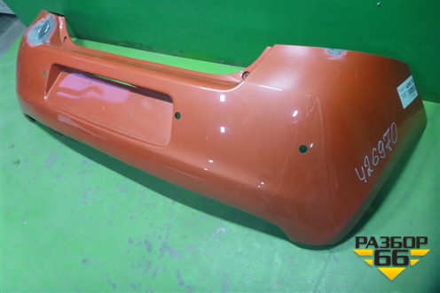 Бампер задний (под парктроник) (521590D130) для Toyota Yaris с 2005-2011г (Ярис)