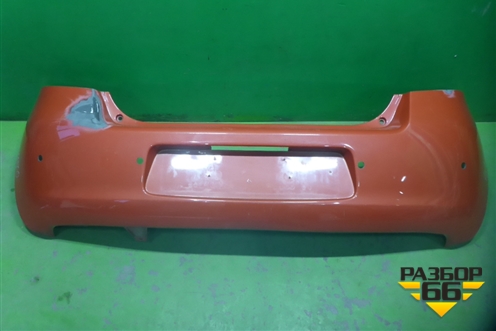 Бампер задний (под парктроник) (521590D130) для Toyota Yaris с 2005-2011г (Ярис)