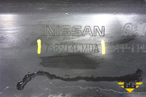 Накладка на порог наружная правая (768504CM0A) для Nissan X-Trail (Т32) с 2014г (Хтраил)