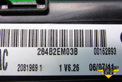 Блок комфорта (284B2EM03B) для Nissan Note (Е11) с 2005-2013г (Нот)