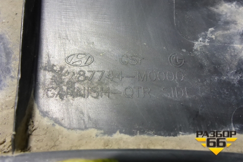 Накладка заднего крыла правого (87744M0000) для Hyundai Creta с 2016г (Крета)