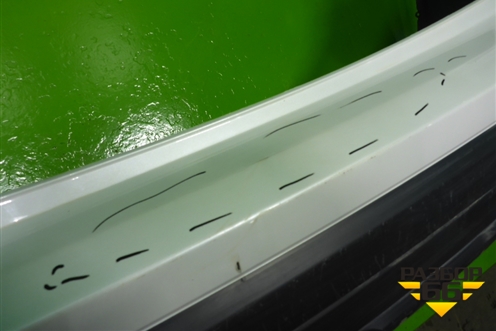 Бампер задний (после 2015г под накладку и парктроник) (6410D278ZZ) для Mitsubishi Outlander с 2012-2024г (Аутлендер)