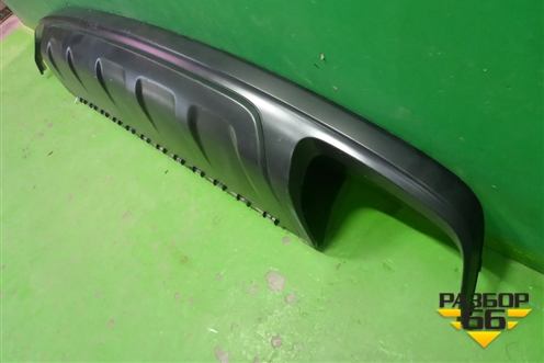 Юбка заднего бампера (4M0807521) для Audi Q7 c 2015г (Ку 7)