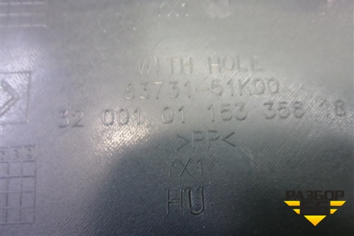 Обшивка двери задней правой под механику (8373151K20) для Suzuki Splash с 2008г (Сплеш)