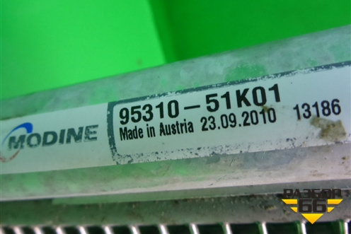 Радиатор кондиционера (1.2л K12B) (9531051K01) для Suzuki Splash с 2008г (Сплеш)