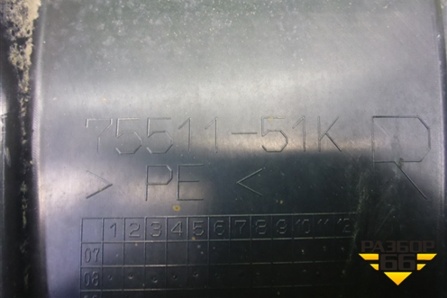 Локер задний правый задняя часть (7551151K) для Suzuki Splash с 2008г (Сплеш)