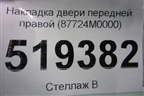 Накладка двери передней правой (87724M0000) для Hyundai Creta с 2016г (Крета)
