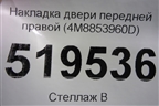 Накладка двери передней правой (4M8853960D) для Audi Q8 с 2018г