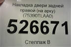 Накладка двери задней правой (на арку) (75390TLAA0) для Honda CR-V с 2017г (ЦРВ СРВ)