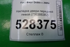 Накладка двери передней левой (735388382) для Fiat Doblo с 2005-2015г (Добло)