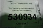Накладка заднего бампера левая (86623M0000) для Hyundai Creta с 2016г (Крета)