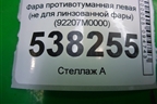 Фара противотуманная левая (не для линзованной фары) (92207M0000) для Hyundai Creta с 2016г (Крета)