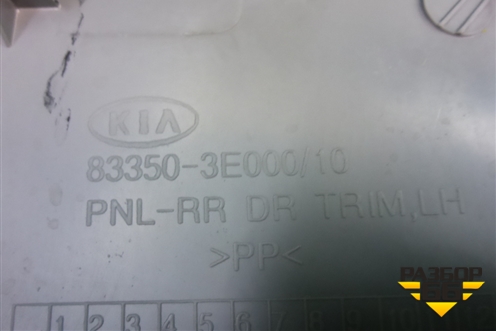 Обшивка двери задней левой под электрику (833503E000) для Kia Sorento I с 2002-2011г
