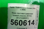 Фара противотуманная правая (после 2015г) (8121048051) для Toyota Land Cruiser (200) с 2008г (Ленд Крузер)