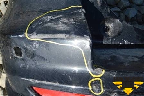 Бампер задний (после 2009г под парктроник) (71501SWAZZ00) для Honda CR-V(RE) с 2006-2012г (ЦРВ СРВ)