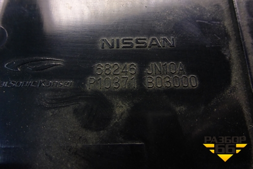 Накладка на торпедо ценральная нижняя (68246JN10A) для Nissan Teana (J32) с 2008-2013г (Теана)
