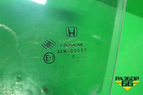 Стекло двери передней левой (2010г) для Honda Civic 4D с 2006-2012г (Цивик)