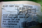 Подушка безопасности боковая шторка правая (04680642AA) для Dodge Journey с 2009г (Джорни)