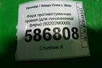 Фара противотуманная правая (для линзованной фары) (92202M0000) для Hyundai Creta с 2016г (Крета)