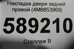 Накладка двери задней правой (4M8853969) для Audi Q8 с 2018г