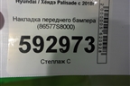 Накладка переднего бампера (86577S8000) для Hyundai Palisade с 2018г (Палисад)