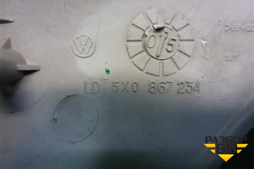 Обшивка стойки лобового стекла правая (5X0867234) для Volkswagen Pointer с 2004г (Поитер)