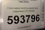 Накладка внутренняя (на сиденье) (112259) для Scania 5 P Series с 2004-2016г