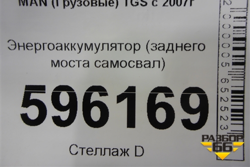 Энергоаккумулятор (заднего моста самосвал) для MAN TGS с 2007г (ТГС)
