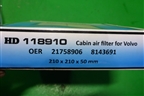 Фильтр салонный (118910) для Volvo TRUCK FH с 2008-2013г (ФШ)