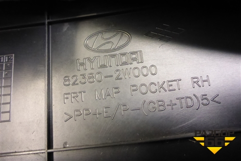 Обшивка двери передней правой под электрику (823802W000) для Hyundai Grand Santa Fe с 2012-2018г (Гранд Санта Фе)